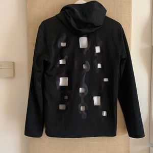 CDG homme plus “cut out “ chain print back hoodie